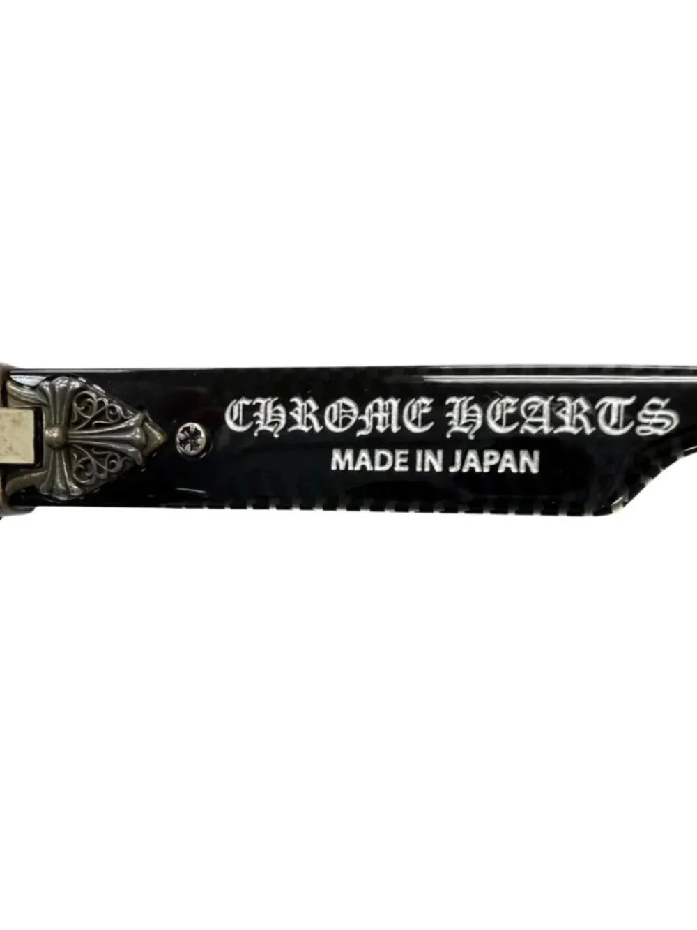 Chrome Hearts Box Officer Lame Dagga Sunglasses Black Blue Lens 56 Eyewear